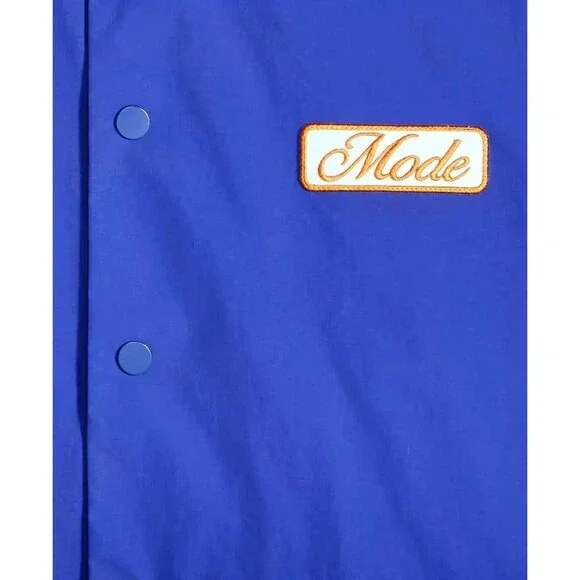 Mode of One Men’s Nylon Ripstop Coaches Jacket Blue S NWT - Picture 5 of 9